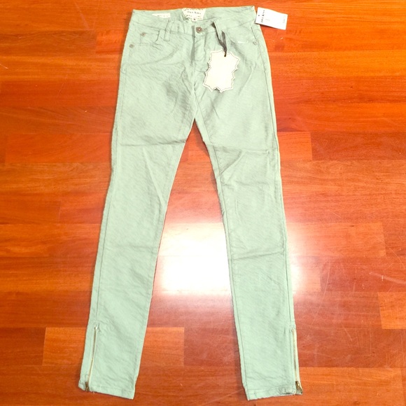 Sea foam color skinnies