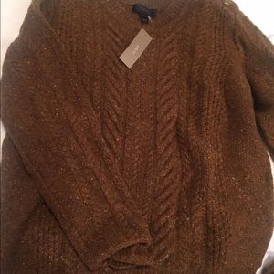 NWT JCREW cable knit / crew neck