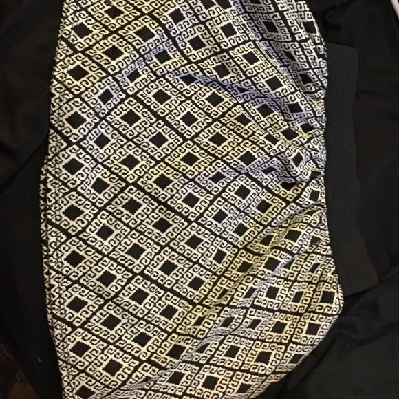 Black and white skirt