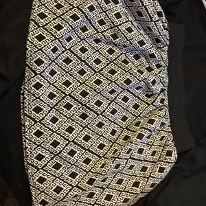 Black and white skirt