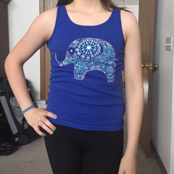 Blue tank top