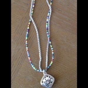 Beaded and silver Brighton necklace!