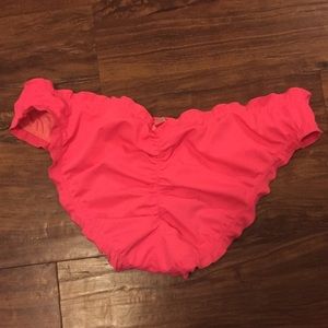 Victoria's Secret Ruffle Cheeky Swim Bottoms