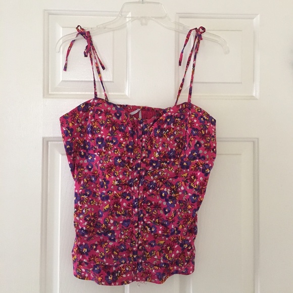 🌺Flower print tube top 🌺size L - Picture 1 of 2