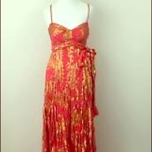 DVF Diane Von Furstenberg silk cotton maxi dress