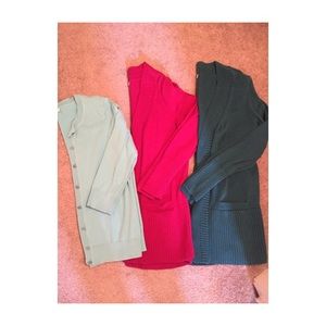 3 cardigans