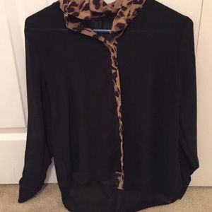 boutique cheetah blouse