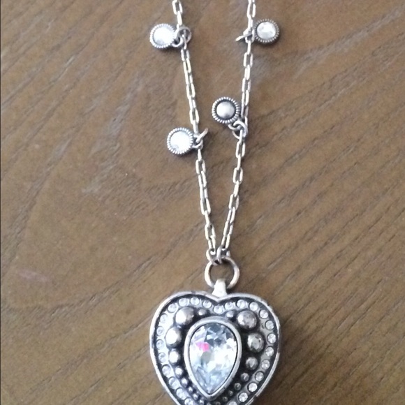 Brighton rhinestone and silver heart locket!
