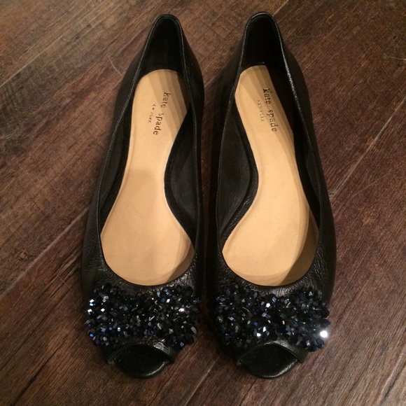 kate spade Shoes - Kate Spade peep toe flats