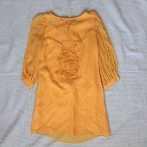 Tibi preppy mustard yellow dress