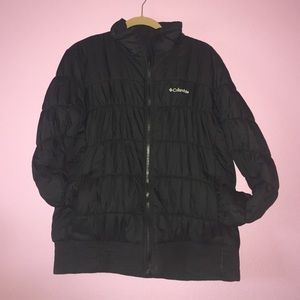 Women's omni-heat black puffy jacket