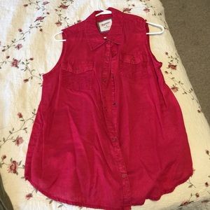 Red arizona vest