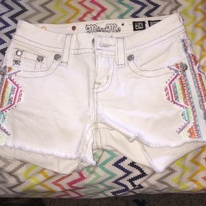 Miss me white shorts