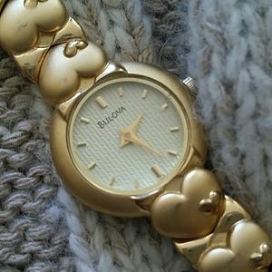 Bulova Gold Hearts