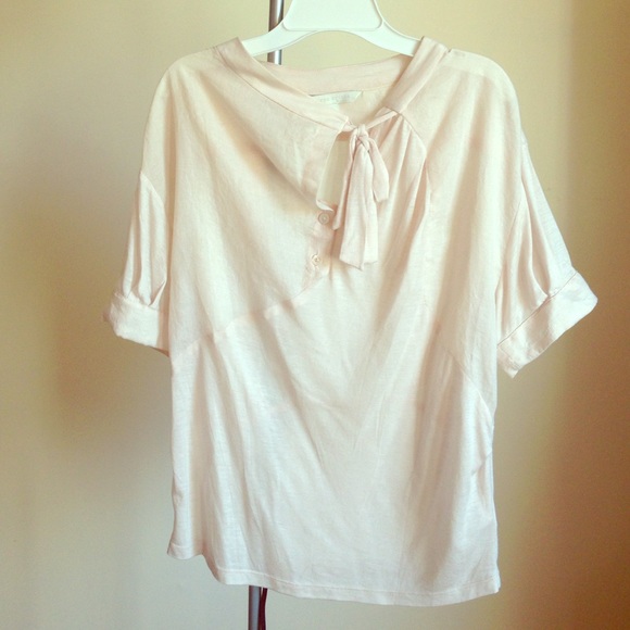 Eryn Brinie Tops - Eryn Brinie Tie-neck Shirt