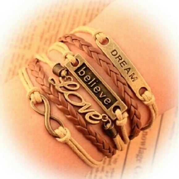 Jewelry - Love, Believe, Dream Statement Bracelet