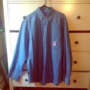 Denim Hard Rock Cafe long sleeve cardigan