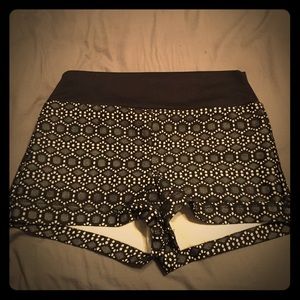 Black high waist shorts