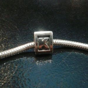 Authentic Pandora "K" Charm. *RETIRED*
