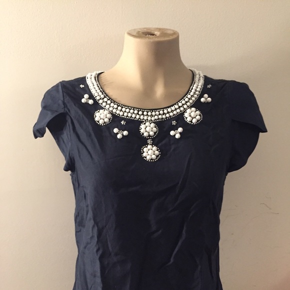 Beaded Banana Republic top