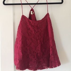 Lace tank top