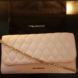 Vera Bradley Blush Quilted Harper Clutch