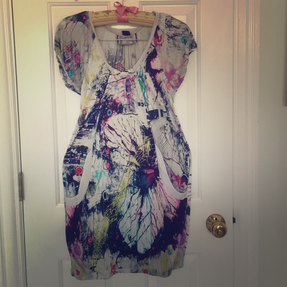 Bright colored comfy summer dress