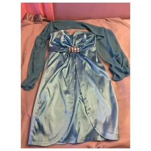 A beautiful blue dress