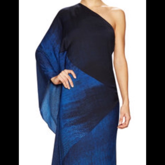 Hailstones Heritage asymmetrical flowey silk gown