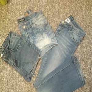 Bundle-girls-2 pr. shorts and 1 pr. jeans sz 12