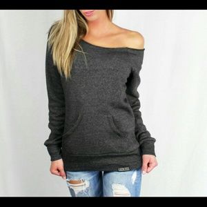 Luckless Clothing Dark Gray Sweater | Medium
