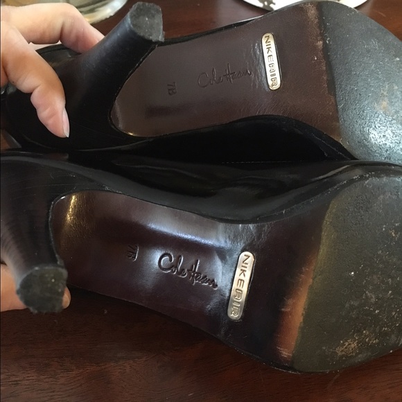 Cole Haan Nike air black heals size 7 exc cond - Picture 3 of 4