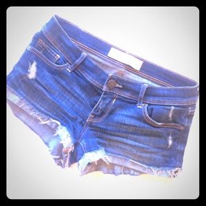 Abercrombie and Fitch low-rise jean shorts