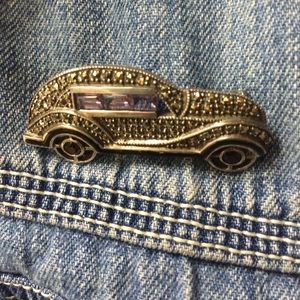 Sterling silver Marcusite car pin