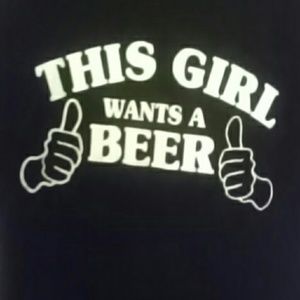 Beer fest tee: Who wants a beer?