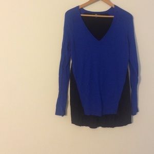 color block sweater.