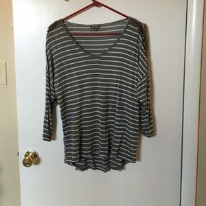 Studded long sleeve top