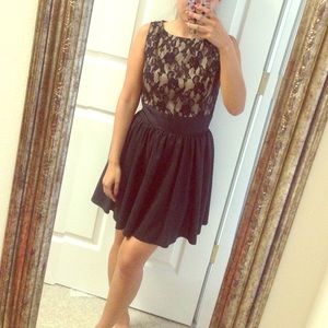 Forever 21 Lace Black A Line Dress