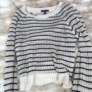 Kendall and Kylie- knitted black and white sweater