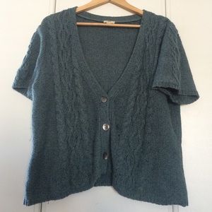 J. Jill Dusk Blue Knit Cardigan