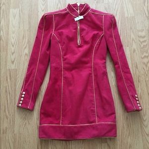 100% authentic balmain suede dress