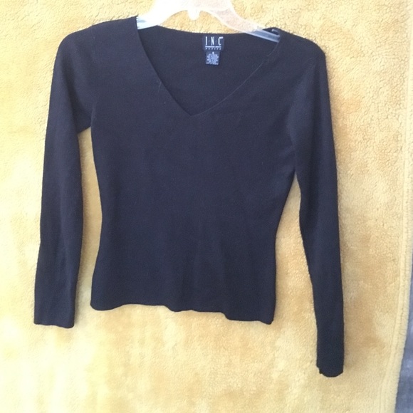 INC Black sparkly sweater