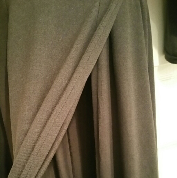 NWT Charcoal Empire Waisted Long Slit Tunic/Dress - Picture 3 of 4