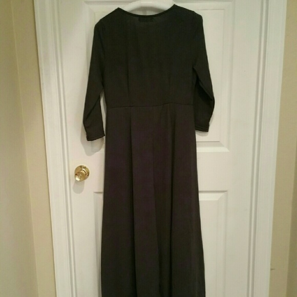 NWT Charcoal Empire Waisted Long Slit Tunic/Dress - Picture 4 of 4