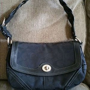 Authentic Med Black Coach Purse