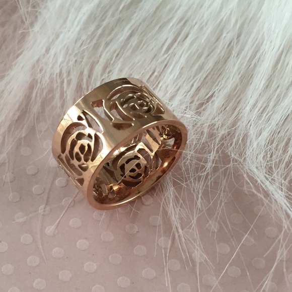 Gold Band , Rose Gold Ring