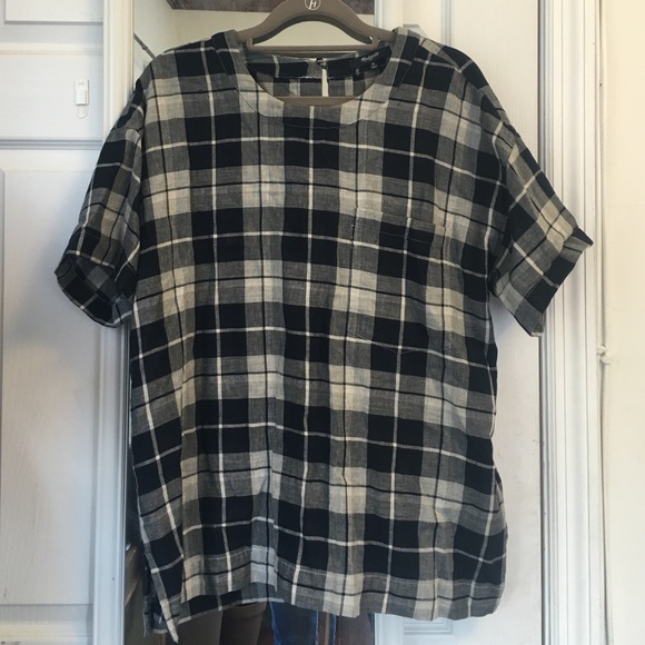 Madewell checked shirt blouse