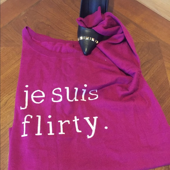 NEW JOIE "Je suis Flirty" Sweater sz S - Picture 3 of 4