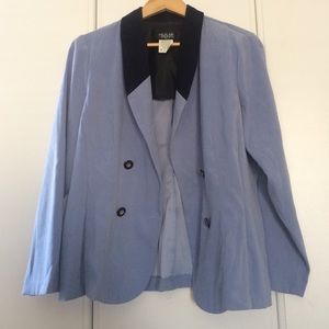 Helen Blake Vintage Blue Suede Jacket