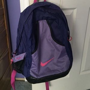 Used Pink and purple Nike backpack